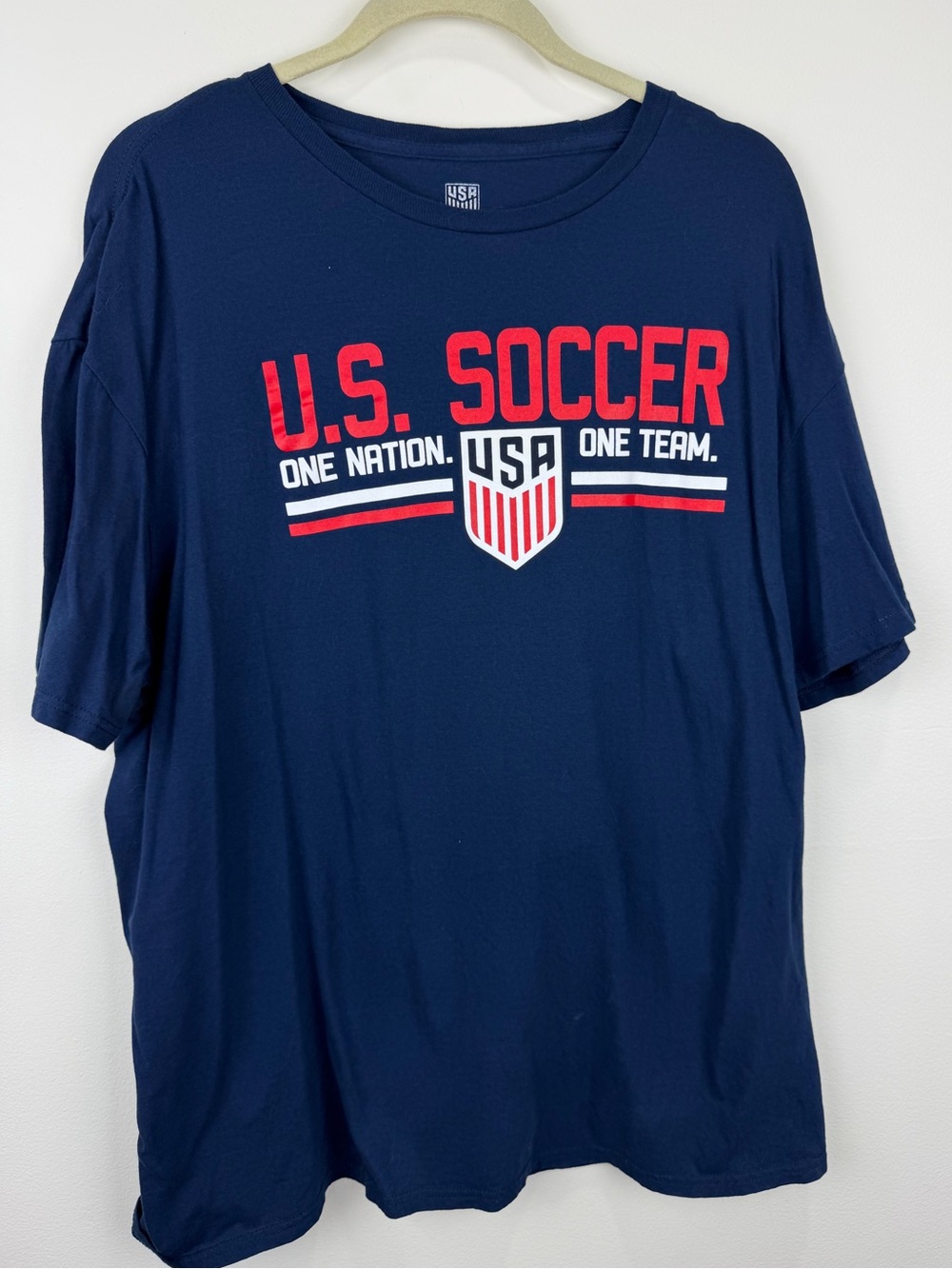 U.S. Soccer One Nation One Team Navy Graphic Tee XL USMNT World Cup
